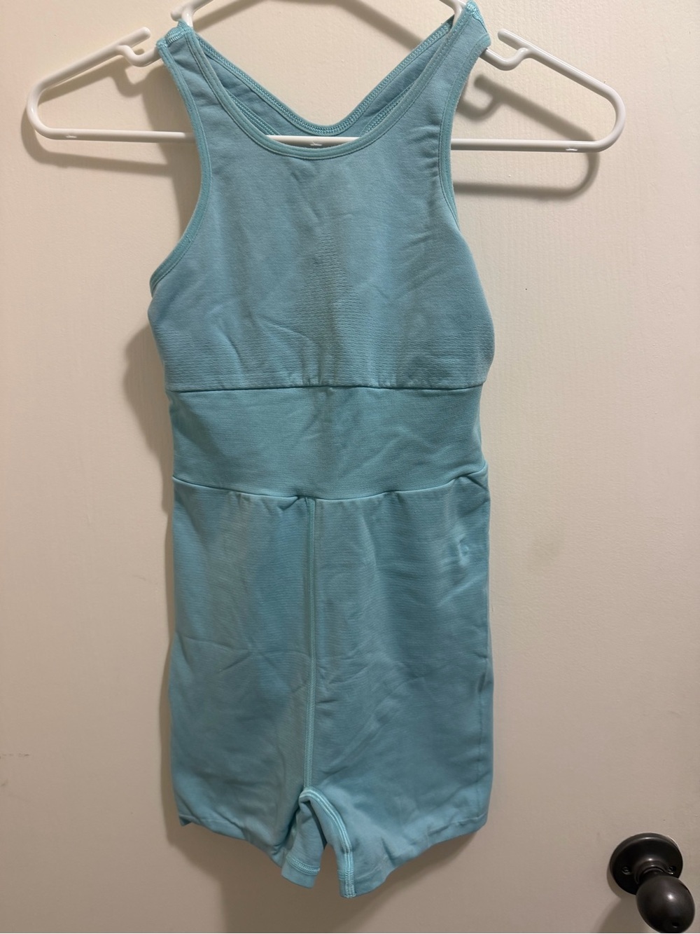 Free people movement Light Aqua Sleeveless Romper size xsmall-small